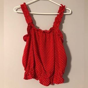 Red Crop Tank